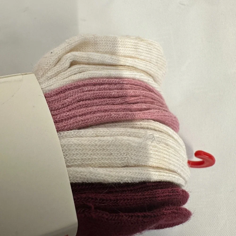 Lucky Brand Women Quarter Socks 10 Pack Everyday Comfort Purple White Burgundy S